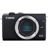 Camera foto mirrorless Canon EOS M200 dublu kit EF-M 15-45mm f/3.5-6.3 IS STM + EF-M 55-200mm F4.5-6.3 IS STM Negru, senzor APS-C 24.1 MP, crop factor 1.6x, procesor DIGIC 8, touchscreen 3