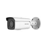 Camera supraveghere Hikvision IP bullet DS-2CD2T46G2-ISU/SL(4mm)C, 4MP, Acusens - filtrarea alarmelor false dupa corpul uman si masini, alarma vizuala (lumina stroboscopica) si alarma audio pentru avertizarea intrusilor, audio bidirectional, low-light per