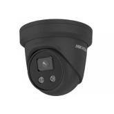 Camera supraveghere Hikvision IP turret DS-2CD2346G2-ISU/SL(2.8mm)(C) (black), 4MP, culoare neagra, Acusens - filtrarea alarmelor false dupa corpul uman si masini, alarma vizuala(lumina stroboscopica) si alarma audio pentru avertizarea intrusilor, audio b