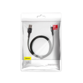 CABLU alimentare si date Baseus Halo, Fast Charging Data Cable pt. smartphone, USB la Micro-USB 3A, brodat, LED, 1m, negru 