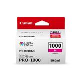 Cartus cerneala Canon PFI-1000M , magenta, capacitate 80ml, pentru Canon imagePROGRAF PRO-1000.