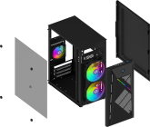 Carcasa Aqirys Bellatrix PRO Mini Tower Black