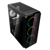 Carcasa nJoy Acrux, Middle Tower, ATX, fara sursa, Black