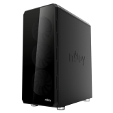 Carcasa nJoy Acrux, Middle Tower, ATX, fara sursa, Black