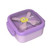 Caserola 2in 1 cu lingurita si furculita, mov, U-Grow