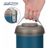 CASEROLA TERMICA DUBLA 920 ML, LOCA, ALBASTRU, HEINNER