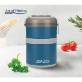 CASEROLA TERMICA DUBLA 920 ML, LOCA, ALBASTRU, HEINNER