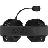 Casti over-ear AQIRYS Sirius, sistem de sunet 7.1 Virtual Surround, cu fir, cu microfon detasabil