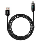 CABLU alimentare si date Baseus, Dynamic Fast Charging Data Cable pt. smartphone, USB (T) la USB Type-C (T), 66W, braided, 2m, negru, 