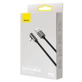 CABLU alimentare si date Baseus Legend Elbow, Fast Charging Data Cable pt. smartphone, USB la USB Type-C 66W, braided, 2m, negru 
