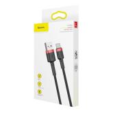 CABLU alimentare si date Baseus Cafule, Fast Charging Data Cable pt. smartphone, USB la USB Type-C 2A, 3m, rosu+negru 