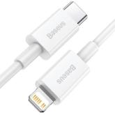 CABLU alimentare si date Baseus Superior, Fast Charging Data Cable pt. smartphone, USB Type-C la Lightning Iphone PD 20W, 1.5m, alb 