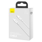 CABLU alimentare si date Baseus Superior, Fast Charging Data Cable pt. smartphone, USB Type-C la Lightning Iphone PD 20W, 2m, alb 