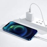 CABLU alimentare si date Baseus Superior, Fast Charging Data Cable pt. smartphone, USB Type-C la Lightning Iphone PD 20W, 2m, alb 