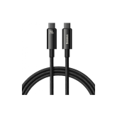 CABLU alimentare si date Baseus Tungsten Gold, Fast Charging Data Cable pt. smartphone, USB Type-C la USB Type-C 240W, braided, 1m, negru 
