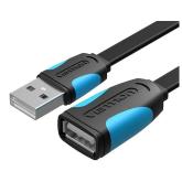Cablu prelungitor Vention, USB 2.0 (T) la USB 2.0 (M), 1.5m, 480 Mbps, , PVC, negru, 