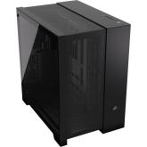 Carcasa CORSAIR 6500D Airflow Tempered Glass Super Mid-Tower, Black E- ATX, Cooling Layout: Front 3x120mm sau 2x140mm, Top: 3x120mm sau 3x140mm, Side: 3x120mm, Bottom: 3x120mm sau 3x140mm, Rear: 1x120mm sau 1x140mm, Expansion Slots 8, 2x 2.5