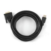 CABLU video GEMBIRD, adaptor HDMI (T) la DVI-D SL (T), 4.5m, conectori auriti, negru, 
