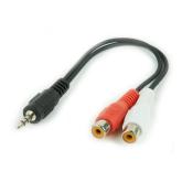 CABLU audio GEMBIRD Splitter (3.5 jack to 2 x stereo socket), 20cm 