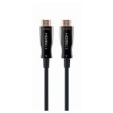 CABLU video GEMBIRD, HDMI (T) la HDMI (T), 50m, premium AOC (Active Optical Cable), conectori auriti, rezolutie maxima 4K (3840 x 2160) la 60 Hz, negru, 