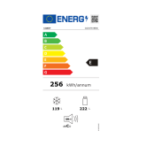 Combina frigorifica Candy CCE3T618EW, 341 litri, Clasa energetica E, Alb