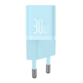 INCARCATOR retea Baseus Mini, GaN5 Fast Charger 30W, 1 x USB Type-C 5V/3A,  albastru 
