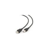 CABLU USB GEMBIRD prelungitor, USB 2.0 (T) la USB 2.0 (M), 4.5m, conectori auriti, negru, 