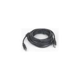CABLU USB GEMBIRD pt. imprimanta, USB 2.0 (T) la USB 2.0 Type-B (T), 3m, conectori auriti, negru, 