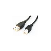 CABLU USB GEMBIRD pt. imprimanta, USB 2.0 (T) la USB 2.0 Type-B (T), 4.5m, conectori auriti, negru, 