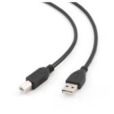 CABLU USB GEMBIRD pt. imprimanta, USB 2.0 (T) la USB 2.0 Type-B (T), 1m, conectori auriti, black, 