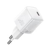 INCARCATOR retea Baseus Cube Pro, Quick Charge 30W, 1 x USB Type-C 5V/3A, alb 