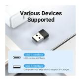 Adaptor USB OTG Vention, USB 2.0 (T) la USB Type-C (M),  rata transfer 480 Mbps, invelis PVC, negru, 