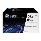 Dual-Pack Original HP Black, nr.05A, pentru LaserJet P2035|P2055|P2055D|P2055DN, 2x2K, incl.TV 0.8 RON, 