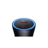 INCARCATOR auto Baseus Golden Contactor Pro, Quick Charge 40W, 2 x USB Type-C, gri 