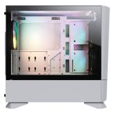 COUGAR | MG140 Air RGB White | PC Case | Mini Tower / Air Vents Front Panel / 3 x ARGB Fans / 4mm TG Left Panel