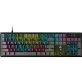 Tastatura Gaming Mecanica CORSAIR K70 CORE RGB Carbon Gray, Full Size, Switch-uri Corsair MLX Red, 104 taste cu 100% anti-ghosting, cu fir, conectivitate USB 3.0 sau USB 3.1 Type-A