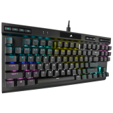 CORSAIR K70 RGB TKL CHAMPION SERIES OPTICAL-MECHANICAL, negru  Full Key (NKRO) with 100% Anti-Ghosting Supported in iCUE Profiles up to 50 Wired Connectivity USB 3.0 or 3.1 Type-A Key Switches CORSAIR OPX Optical-Mechanical