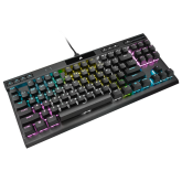 CORSAIR K70 RGB TKL CHAMPION SERIES OPTICAL-MECHANICAL, negru  Full Key (NKRO) with 100% Anti-Ghosting Supported in iCUE Profiles up to 50 Wired Connectivity USB 3.0 or 3.1 Type-A Key Switches CORSAIR OPX Optical-Mechanical