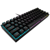 CORSAIR K65 RGB MINI 60% mecanica, negru  Full Key (NKRO) with 100% Anti-Ghosting Supported in iCUE Profiles up to 50 Wired Connectivity USB 3.0 or 3.1 Type-A Key Switches CHERRY MX RED