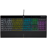 CORSAIR K55 RGB PRO, negru  12-Key Selective with Anti-Ghosting Supported in iCUE Wired Connectivity USB 2.0 Type-A Key Switches RUBBER DOME