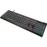Tastatura gaming CORSAIR K55 CORE RGB USB 2.0 or Type A, wired, Rubber Dome key switches, 1000Hz Report Rate, gray