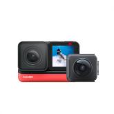 Camera video sport Insta360 ONE R Twin Edition, 5.7K, 360°, 4K Wide Angle, Waterproof, HDR, Voice Control, Improved Stabilization, capacitate acumulator 1190 mAh, culoare neagra
