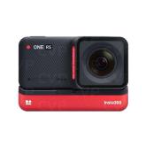 Camera video sport Insta360 ONE RS 4K Edition, 4K, 360°, Waterproof, HDR, Voice Control, Improved Stablization, AI Editing,capacitate acumulator 1190 mAh, culori negru si rosu