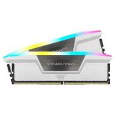 Memorie RAM Corsair Vengeance RGB White 32GB DDR5 6000MHz CL36 Kit of 2