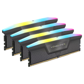 Corsair Vengeance RGB 64GB (4x16GB), DDR5, 5600MHz, CL36, 4x16GB, 1.25V Intel XMP, Negr 