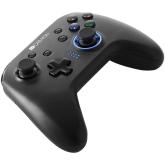 CANYON GP-W3 2.4G Wireless Controller with built-in 600mah battery, 1M Type-C charging cable ,6 axis motion sensor support nintendo switch ,android,PC X-input/D-input,ps3,normal size dongle,black