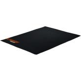 CANYON FM-01, floor mat for gaming chair Size: 100x130cm lower side:antislip basedurable polyester fabricColor: Black  with canyon logo