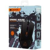 CANYON Star Raider GM-1 Optical Gaming Mouse with 6 programmable buttons, Pixart optical sensor, 4 levels of DPI and up to 3200, 3 million times key life, 1.65m PVC USB cable,rubber coating surface and colorful RGB lights, size:125*75*38mm, 115g