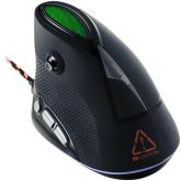 CANYON Emisat GM-14 Wired Vertical Gaming Mouse with 7 programmable buttons, Pixart optical sensor, 6 levels of DPI and up to 4800, 2 million times key life, 1.65m Braided USB cable,rubber coating surface and colorful RGB lights, size:106*72*84mm, 182g