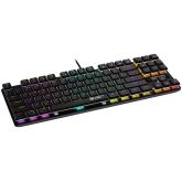 CANYON Cometstrike TKL GK-50, 87keys Mechanical keyboard, 50million times life, with VS11K30A solution, GTMX red switch, Rainbow backlight, 20 modes, 1.8m PVC cable, metal material + ABS, US layout, size: 354*126*26.6mm, weight:624g, black